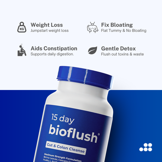 Bioflush 15-Day Cleanse Fast, Gentle Relief for Bloating and Weight Loss